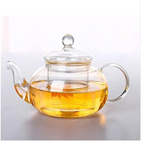 Chaleira de chá de ervas chaleira de 800 mlheat pane de chá de vidro de vidro, mamadeira prática