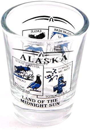Cenário do estado do Alasca Blue New Shot Glass
