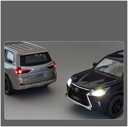 Modelo de carro em escala para LX570 SUV Metal Car Alloy Car Diecasts Vehicles Car Modelo 1:32 Proporção