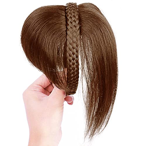 ICRAB 10 Mulheres cabelos humanos trançados bandeira de cabeceira natural tranças de banda de cabelo de
