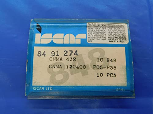 10pcs ISCAR CNMA432 CNMA120408 IC848 P05 - P35 Inserções de carboneto - AR6650AS1