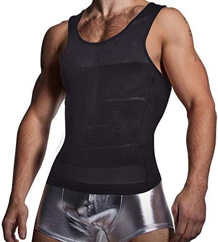 Tampa de compressão de Kocles Mens Camisetas de colete de ginástica absolho abdom