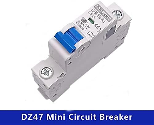 1pcs 1 pólo 230v ~ ctype mini circuito de disjuntor recorte miniaturidade interruptor de ar mcb montagem