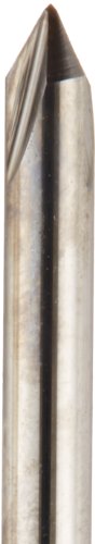 Keo 55740 Solid Carbide Countersink de extremidade única, acabamento não revestido, 3 flautas, ângulo