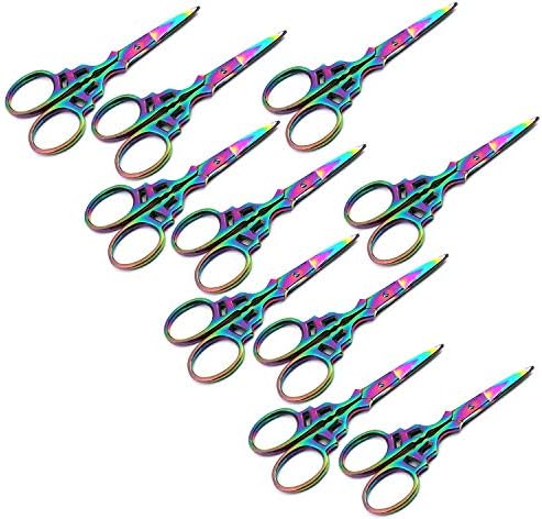 Conjunto de DDP de 10 bordados de arco-íris de cravo de costura multi-titânio de titânio 3,5 estilo