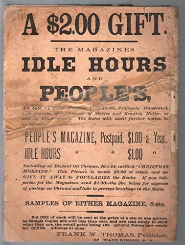 Agradável Companion 1879-Idle Hours-Poople's Magazine-aventure Stories-Fr
