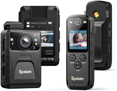EPOIUM Bundle Deal em3 128 GB de câmera usada, resolução de vídeo 1440p, 130 ° de largura, 2pcs de