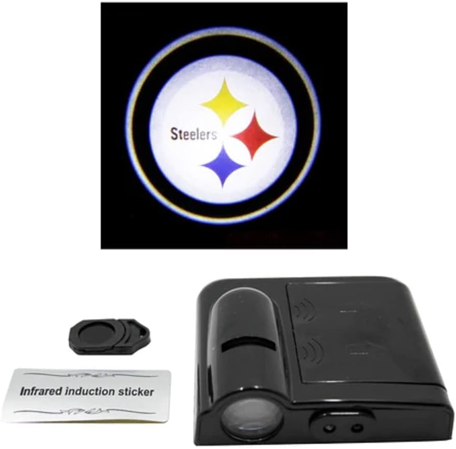 Sporticultura NFL Pittsburgh Steelers LED Laser Light Light for Car Door - LED Light Projector para projetar