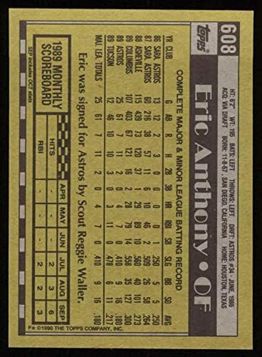 1990 Topps 608 Eric Anthony Houston Astros NM/MT Astros