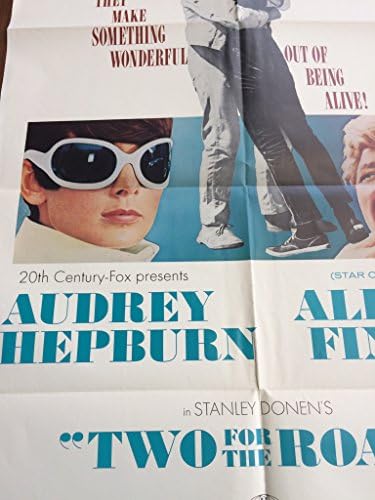 Dois para a estrada, pôster original de 1967, Audrey Hepburn, Albert Finney
