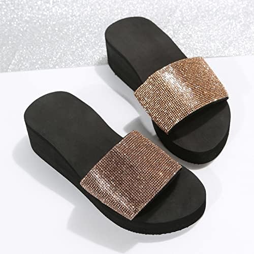 Apfopard Fashion Women Summer Solid Solid Slip Slipable em sandálias de dedo do pé aberto Sapateiros