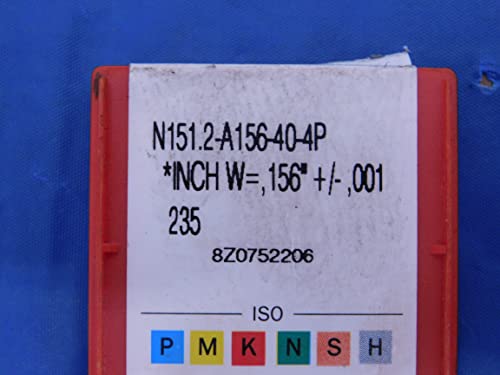 3pcs New Sandvik N151.2-A156-40-4P 235 Inserções de perfil de carboneto revestido a estanho-MS5174EY