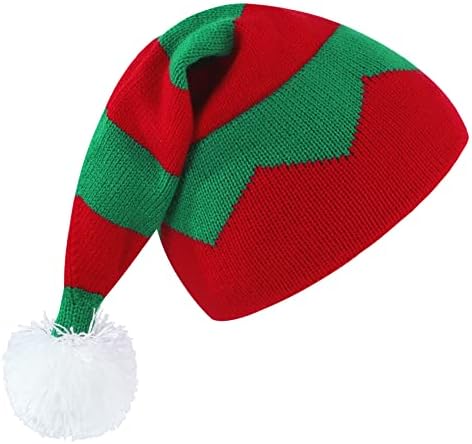 Chapéus Durio Elf para adultos e crianças chapéus de natal para homens, filhos, gorro de Natal macio