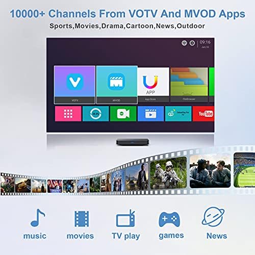 Dreamosa Android IPTV Box contém 10000 mais de canais globais de filmes de filmes esportivos VIP para o