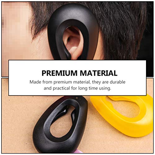 2 pares de tingimento de cabelo para panos de cabelos para colorir protetor de orelha da orelha tampa