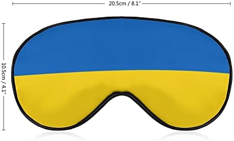 Bandeira da Ucrânia máscara de olho macio eficaz máscara de sono conforto