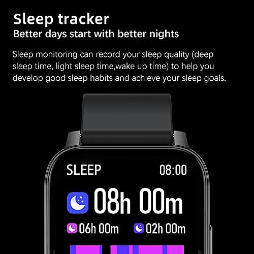 Smart Watch For Men Mulheres Compatíveis com telefones Android iOS, Atividade Rastreador de fitness Ratest