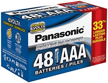 Panasonic Energy Corporation LR03XE/48PC Platinum Platinum Power Bateria AAA Alcalina, 48 Pack & Energy Corporation