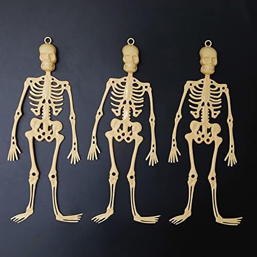 Esqueleto de esqueleto de plástico decoração de Halloween Decoração luminosa esqueleto de esqueleto