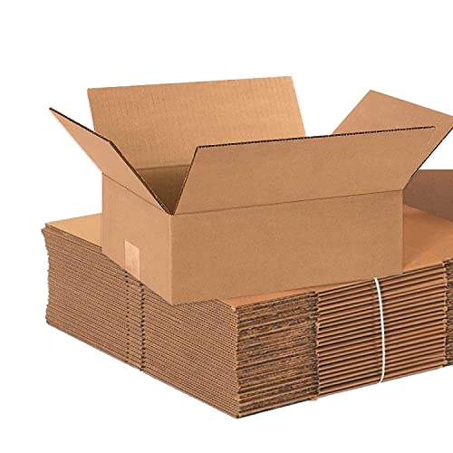 Parceiros Brand 18x12x6 Caixas de papelão corrugadas, 18 L x 12 W x 6 H, pacote de 25 | Envio, embalagem,