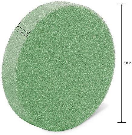 Floracraft florafōm disco de 1,25 polegada x 5,8 polegadas verde
