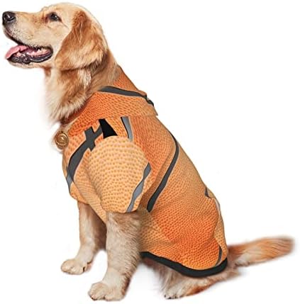 Capuz de cachorro grande, coda dos EUA-Basketball-Ball-Game Roupos de Pet Sweater com chapéu de gato macio casaco