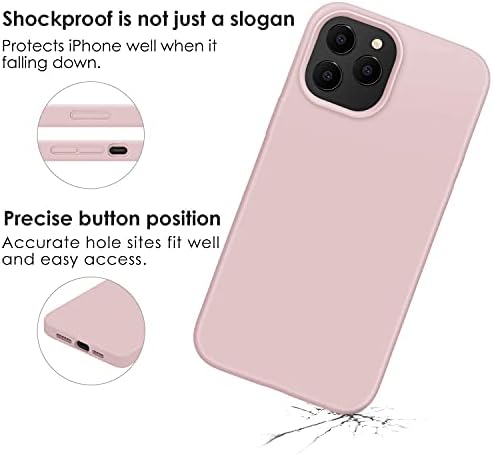 Jasbon iPhone 12 Pro Max, [proteção contra gota de 7 pés] [revestimento macio de microfibra anti-arranhão]
