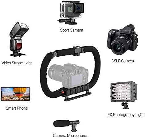 Ação Estabilizador de aderência Suporte de flash Holdre Acessórios de vídeo profissionais para DSLR DV Câmera