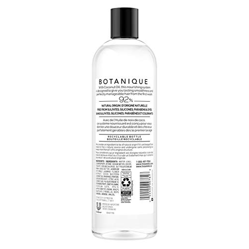 Shampoo de Tresemmé Botanique para o cabelo seco e crescente de cabelo de coco nutrir 92% materiais naturais