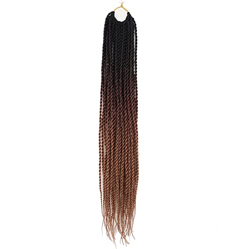 18 polegadas 8packs Senegalês Torcer cabelos tranças de crochê 30 estandes/pacote de rotação sintética