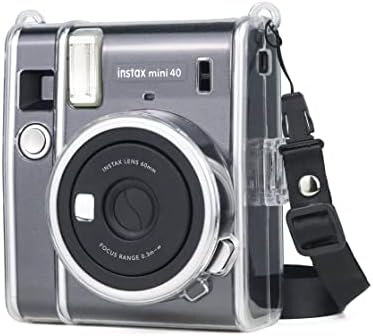 Caso Hellohelio Cystal Mini40 para Fujifilm Instax Mini 40 Câmera de filme instantânea - tampa de
