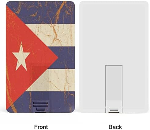 Bandeira de Cuba em papel amassado USB Drive flash drive personalizado unidade de crédito stick stick de chaves