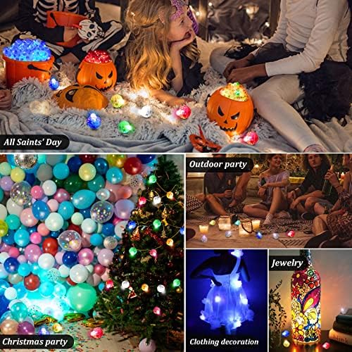 Luzes de balão LED de 100pcs, mini luzes LED para decorações de festas iluminam balões luzes de