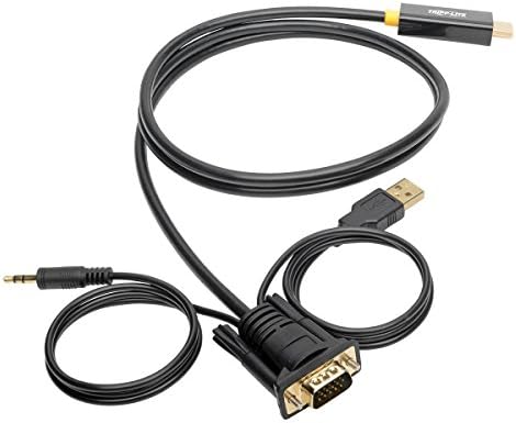 Tripp Lite VGA + Audio para HDMI Adaptador Cabo W Audio & USB Power 1080p m/m 6ft 6 '