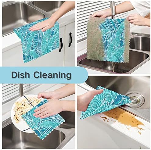 Cataku Banana Palm Kitchen Dish Panos para lavar pratos de lavagem reutilizável Toalhas de pano de pano
