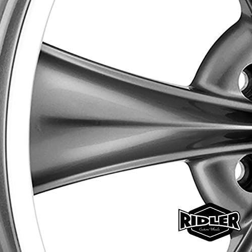 Ridler Style 695 695 Roda cinza com lábio usinado