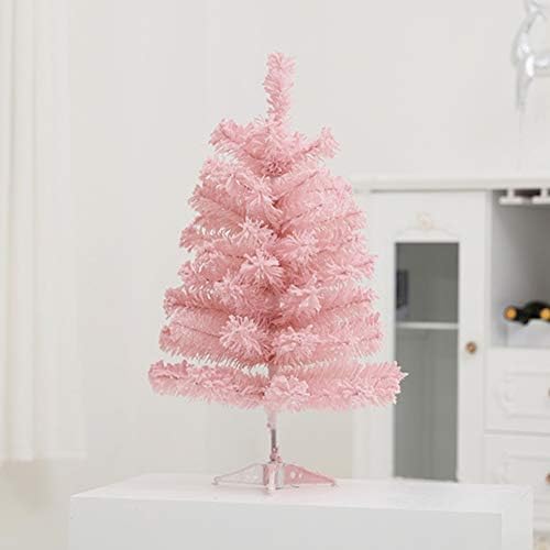 ZPEE 7,8 pés de neve artificial em decoração de natal de natal, Material PVC com Metal Stand Fácil de montar pinheiro-rosa