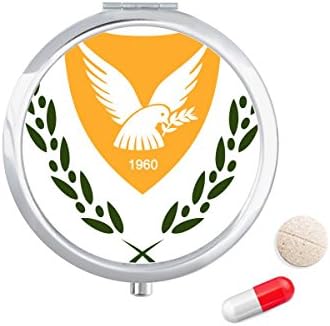 Chipre National emblema emblema country case de bolso de bolso caixa de armazenamento dispensador de contêiner