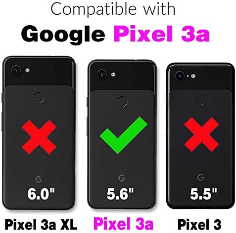 Caixa de telefone para Google Pixel 3A Pixle 3 Casos de carteira Lite com protetor de tela de vidro temperado