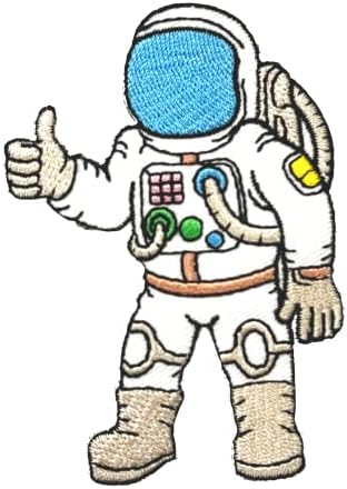 Astronauta Alpha K Bordado Ferro bordado/Sew On Patch, Applique Cute Applique para roupas, jaquetas,