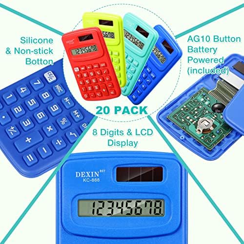 Calculadora de bolso de 50 peças calculadora básica em massa Small 4 Função Calculadora Battery Powerd Handheld