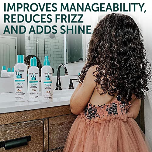 Contos de fadas Curly Q Daily Kids Condicionador para cabelos encaracolados - Condicionador de crianças hidratantes