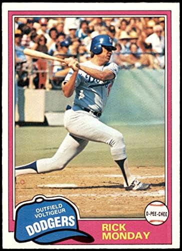 1981 O-Pee-Chee 177 Rick Monday Los Angeles Dodgers NM Dodgers