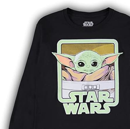 Star Wars Boys Camiseta Classic Baby Yoda Boys Slave Long Slave - Darth Vader, C3PO, Baby Yoda e Storm Trooper