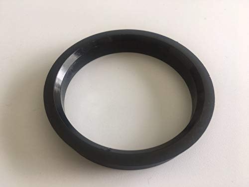NB-AERO 4PC Concurgações de policarbono preto 78,1 mm a 72,56mm | Anel central hubCentric 72,56 mm a 78,1