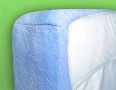 Folha de berço ajustada para bebês de lã com design de segurança patenteado - Sage Green