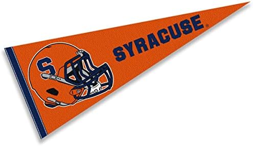 Capacete de futebol laranja de Syracuse Gennant