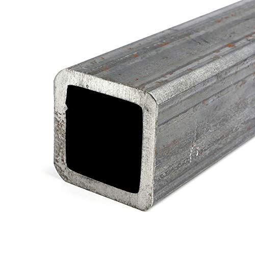 A500/A513 Tubos quadrados de aço carbono, laminado a quente, ASTM A-36, 2 altura, 1/4 de parede, 12 de comprimento,