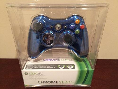 Microsoft Xbox 360 Special Edition Chrome Series Controlador sem fio - azul