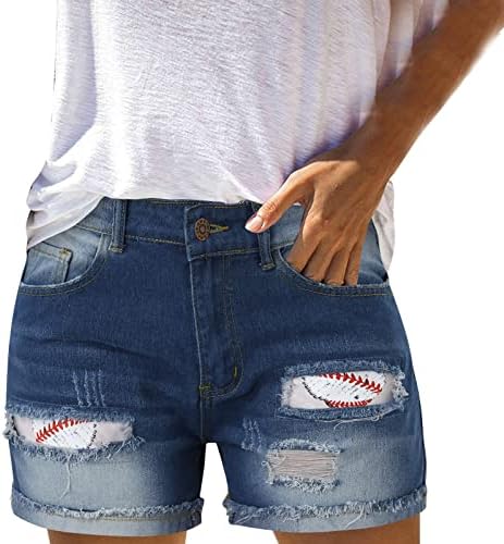 Calça feminina míshui com bolsos jeans femininos shorts street street baseball shorts jeans calças